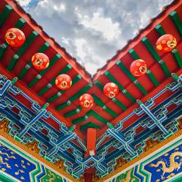 Intricate vibrant design of Thean Hou Temple