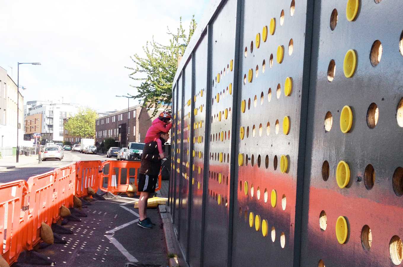 Hoarding at Shepherdess Walk in England