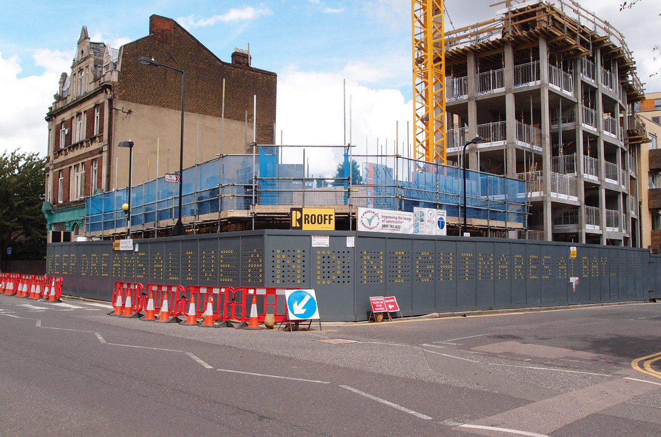 Hoarding at Shepherdess Walk in England